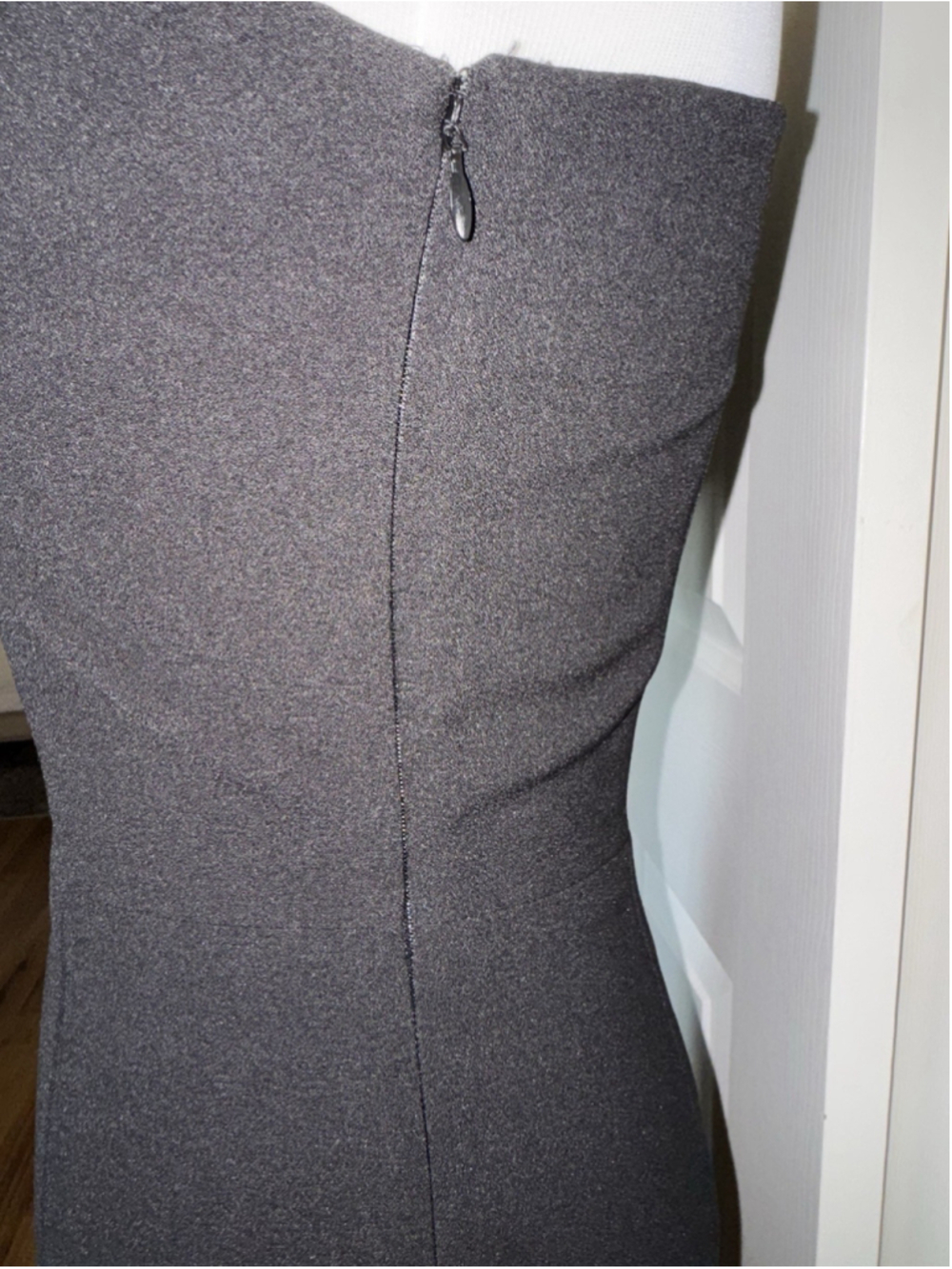 Dress The Population One Shoulder Midi Dress Size S LBD Minimalist Chic Cocktail - Picture 7 of 11